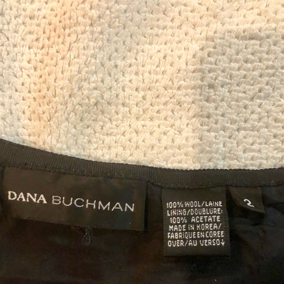 Dana Buchman Black Mid Length Wool Skirt - Picture 5 of 6
